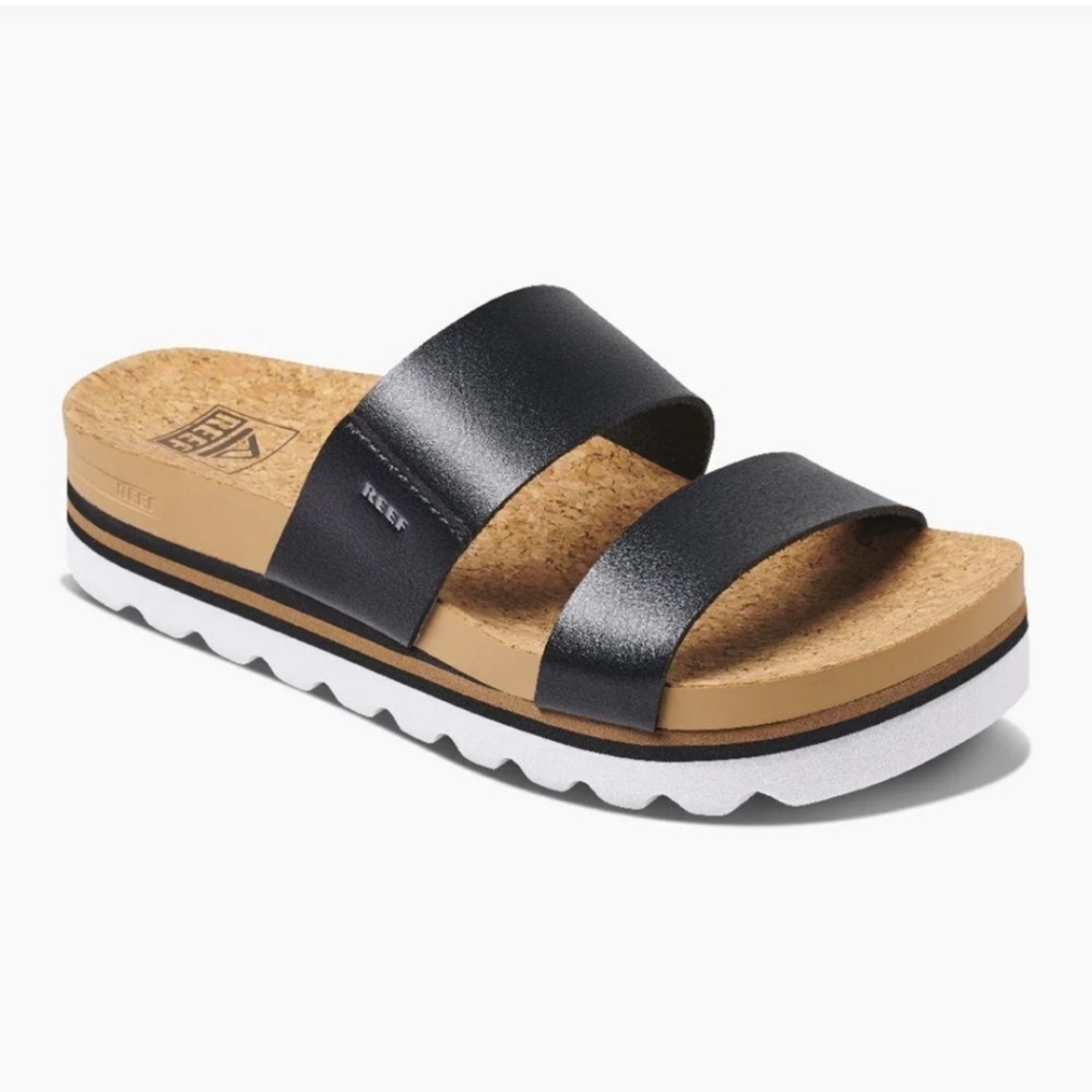 Reef Black and Tan Women's Sandals